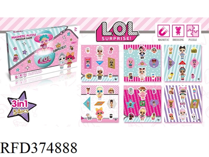 SURPRISE DOLL MAGNETIC PUZZLE THREE IN ONE