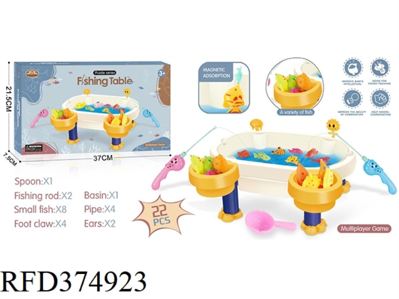 PUZZLE PLAYING IN THE WATER FISHING BUILDING TABLE