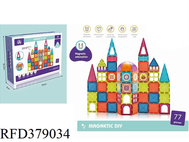 COLOR WINDOW MAGNETIC SHEET 77PCS