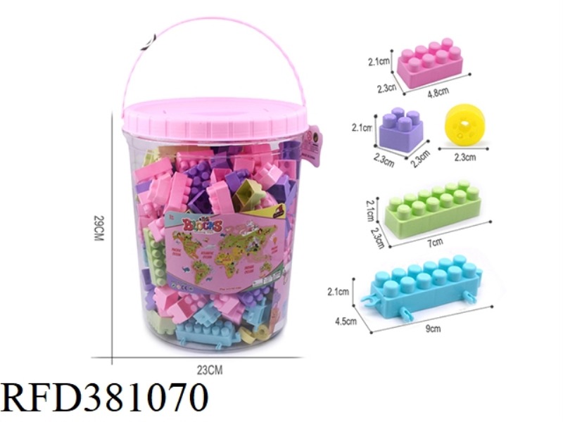 FUN BARRELED MACARON BLOCKS 600G (230PCS+)
