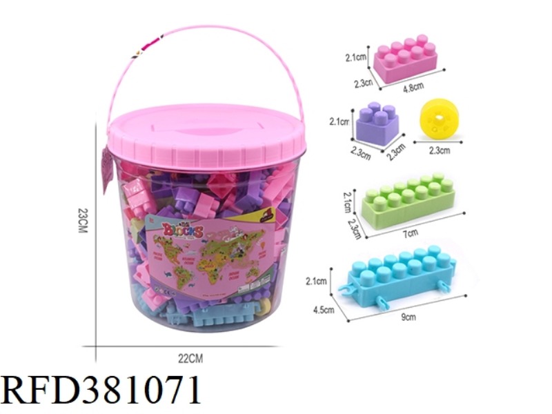 FUN BARRELED MACARON BLOCKS 500G (200PCS+)