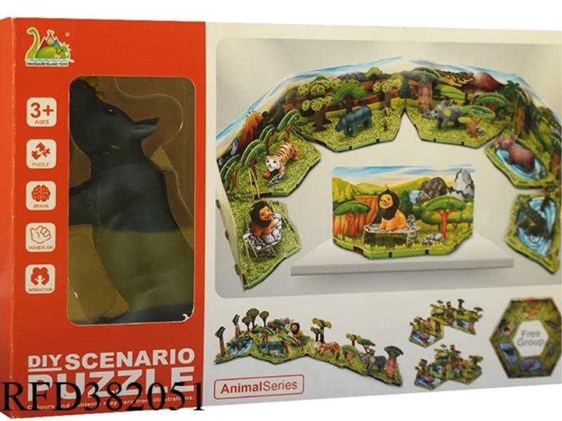 DIY 3D PUZZLE-RHINO