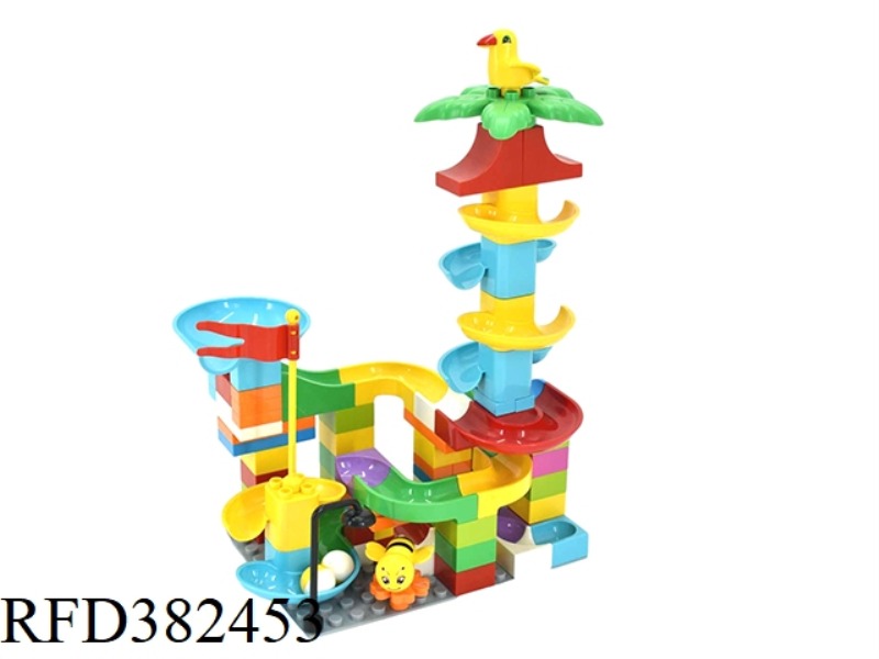 DIY BLOCKS VARIETY SLIDE 92PCS (INCLUDING BOTTOM PLATE)