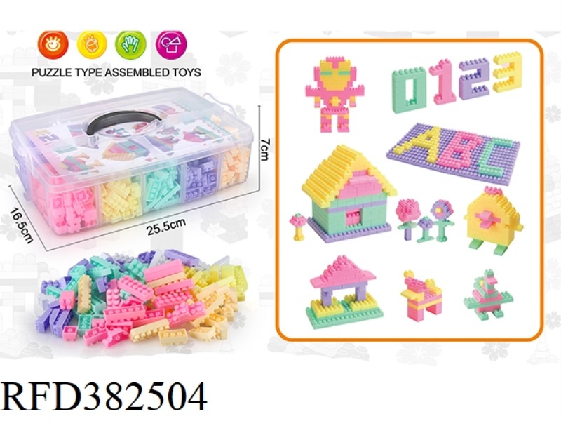 A SMALL PCS BLOCK IS ABOUT 580PCS