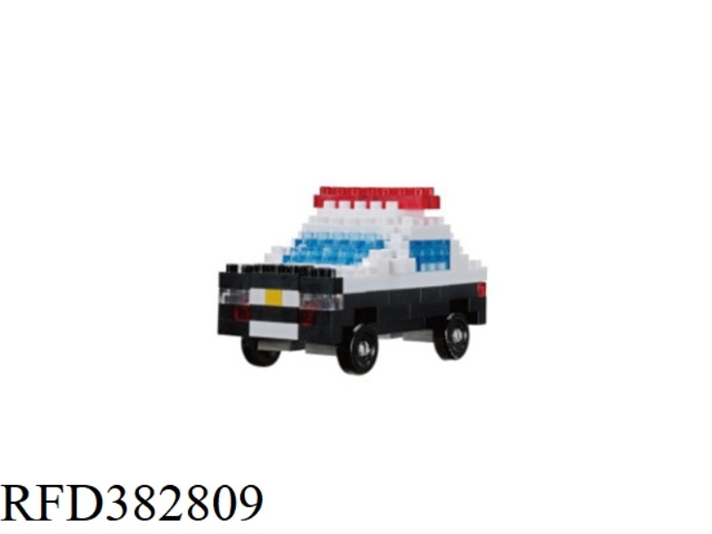 POLICE CAR BUILDING BLOCKS ARE ABOUT 190PCS