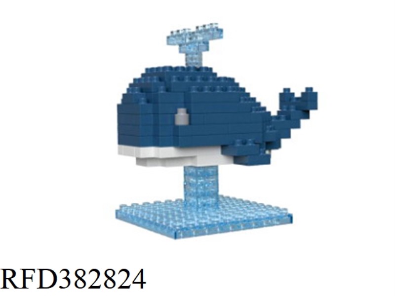 WHALE BUILDING BLOCKS ABOUT 190PCS