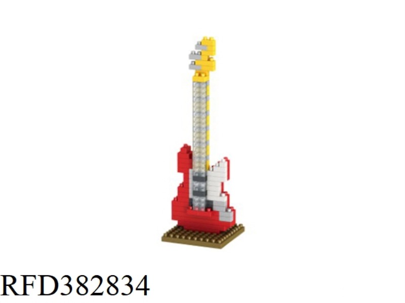 RED ELECTRIC GUITAR BLOCKS ABOUT 190PCS