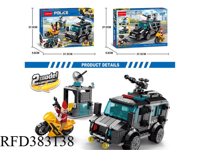 SPECIAL POLICE DISPATCHED TO CHASE 313PCS