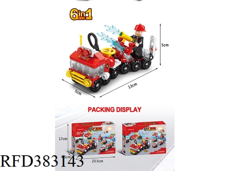 MINI FIRE 6 IN 1 134PCS