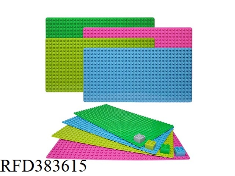 PUZZLE BUILDING BLOCKS-LARGE PARTICLES AND LARGE BOTTOM PLATE WITH 512 HOLES