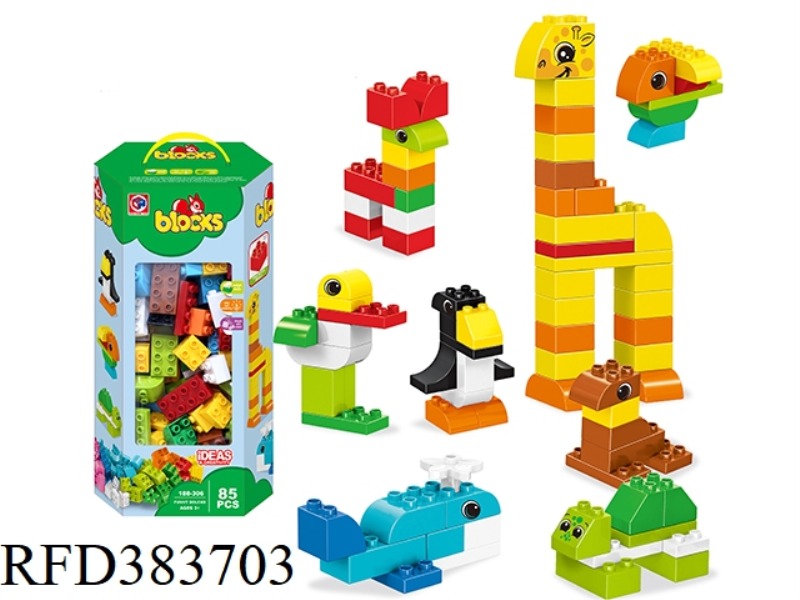 PUZZLE BUILDING BLOCKS-85 PIECES OF CREATIVE IDEAS