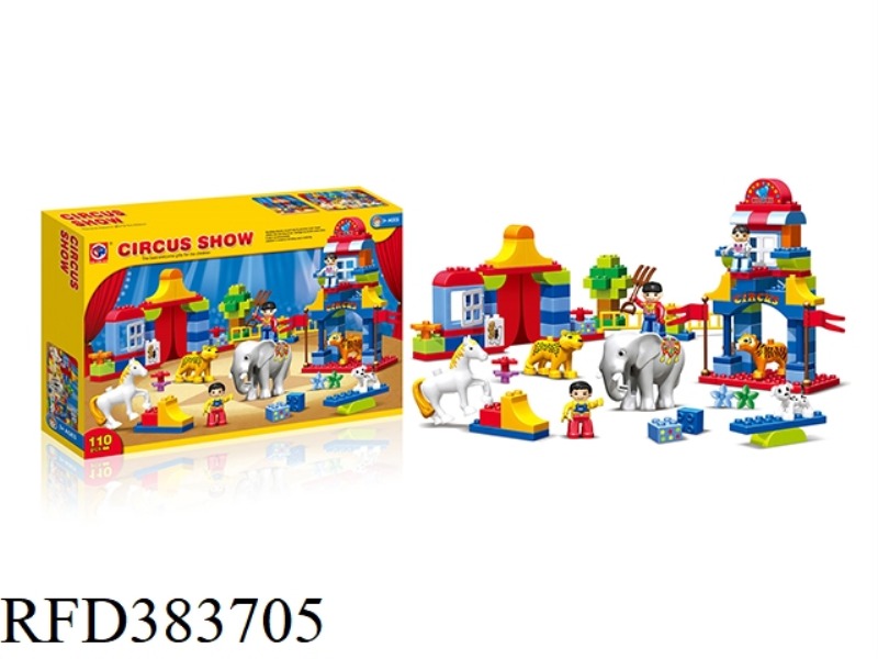 PUZZLE BUILDING BLOCKS-110 PIECES FOR THE BIG CIRCUS