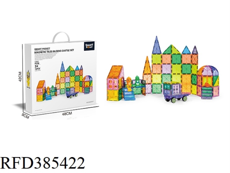 COLOR WINDOW MAGNETIC FILM CASTLE 75PCS