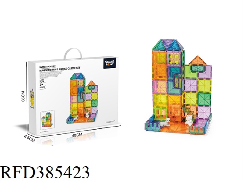COLOR WINDOW MAGNETIC FILM CASTLE 61PCS