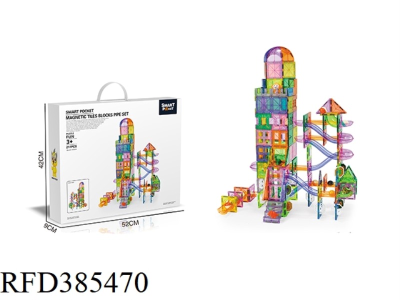 COLOR WINDOW MAGNETIC SHEET PIPE 217PCS