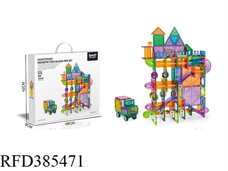 COLOR WINDOW MAGNETIC SHEET PIPE 192PCS