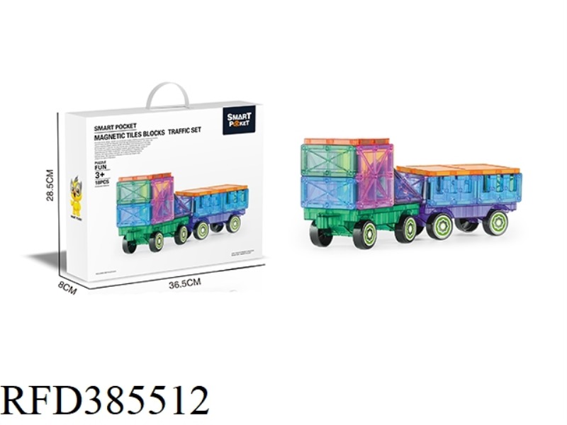 COLOR WINDOW MAGNETIC SHEET TRAFFIC 18PCS