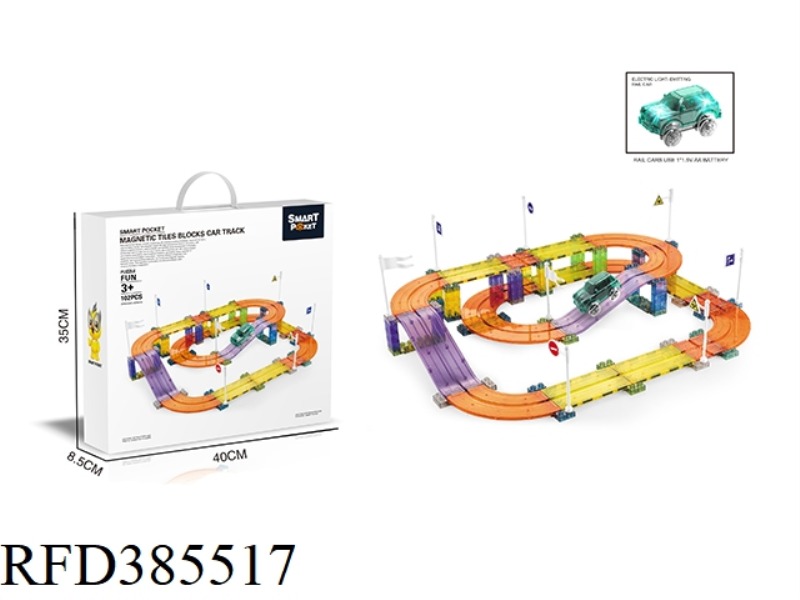 COLOR WINDOW MAGNETIC SHEET ELECTRIC TRACK 102PCS