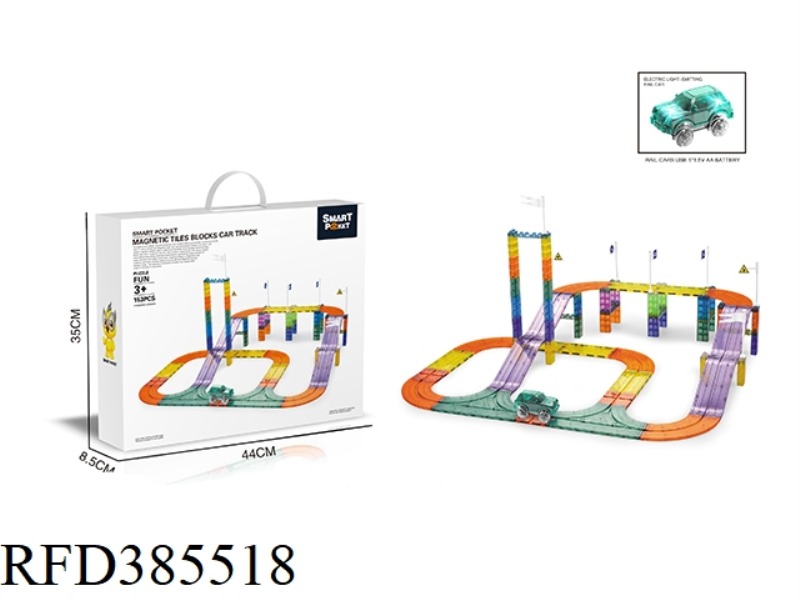 COLOR WINDOW MAGNETIC SHEET ELECTRIC TRACK 153PCS