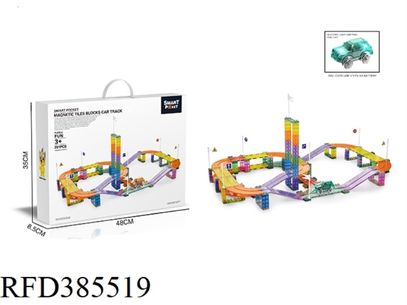 COLOR WINDOW MAGNETIC SHEET ELECTRIC TRACK 201PCS