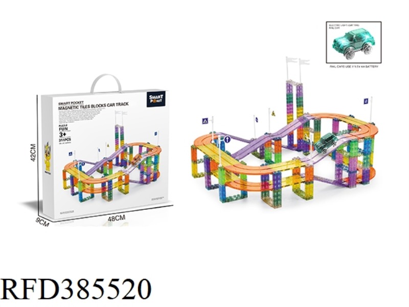 COLOR WINDOW MAGNETIC SHEET ELECTRIC TRACK 311PCS