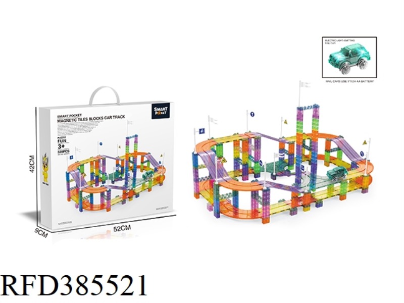 COLOR WINDOW MAGNETIC SHEET ELECTRIC TRACK 339PCS
