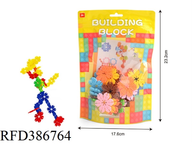 4.4CM SNOWFLAKE 48PCS