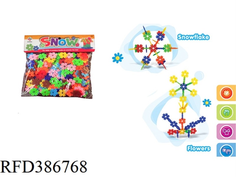 3.3CM SNOWFLAKE 180PCS
