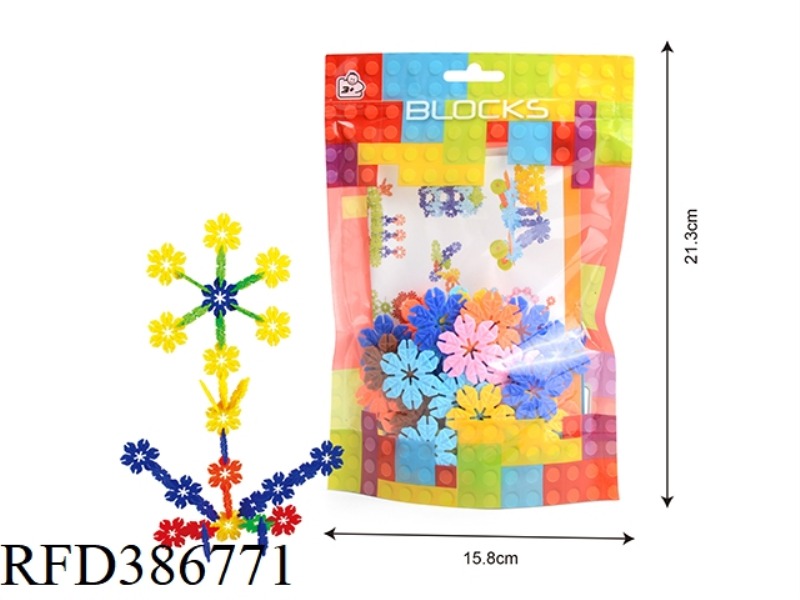 3.3CM SNOWFLAKE 72PCS