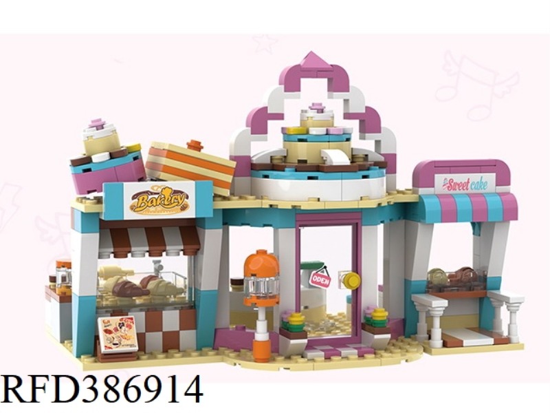 HAPPY CITY GIRL SERIES/HAPPY BAKING SHOP/348PCS