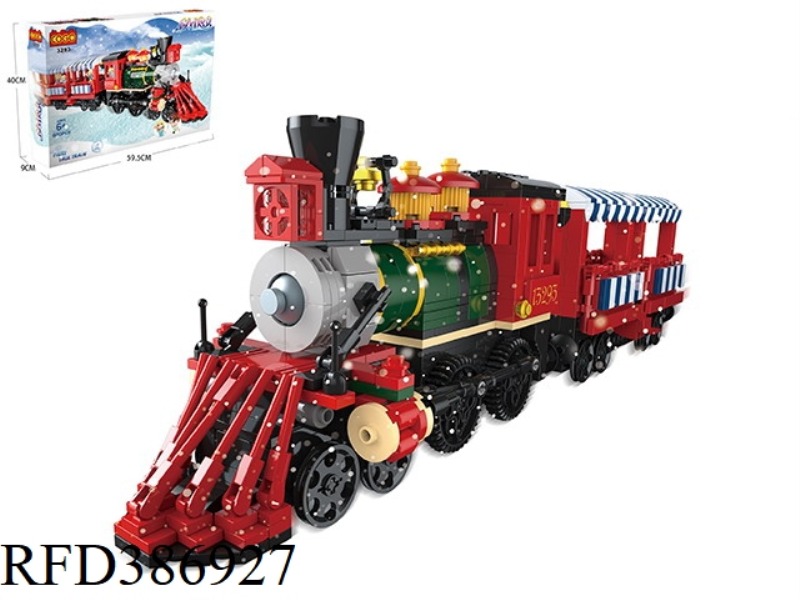 PUZZLE BLOCKS/SMALL PARTICLES/ICE AND SNOW SERIES PRINCESS SET-TRAIN 820PCS