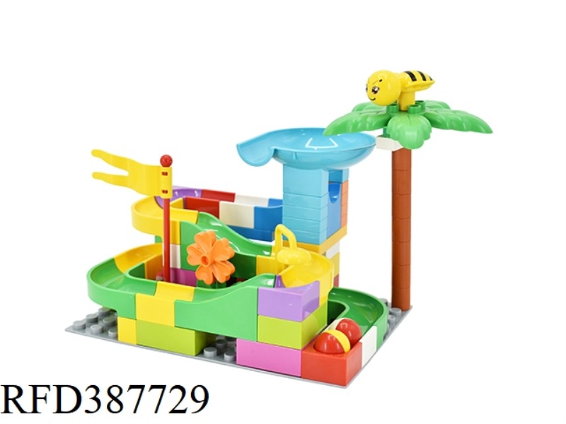 DIY BUILDING BLOCKS VARYING SLIDE 66PCS (INCLUDING THE SUBSTRATE)