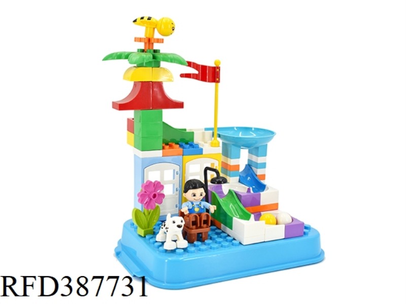 DIY BLOCKHOUSE SLIDE 70PCS (EXCLUDING THE BOTTOM PLATE)