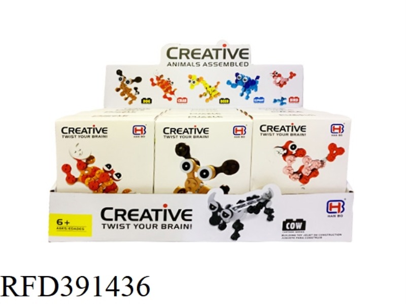 CREATIVE BUILDING BLOCK ASSEMBLY 12PCS