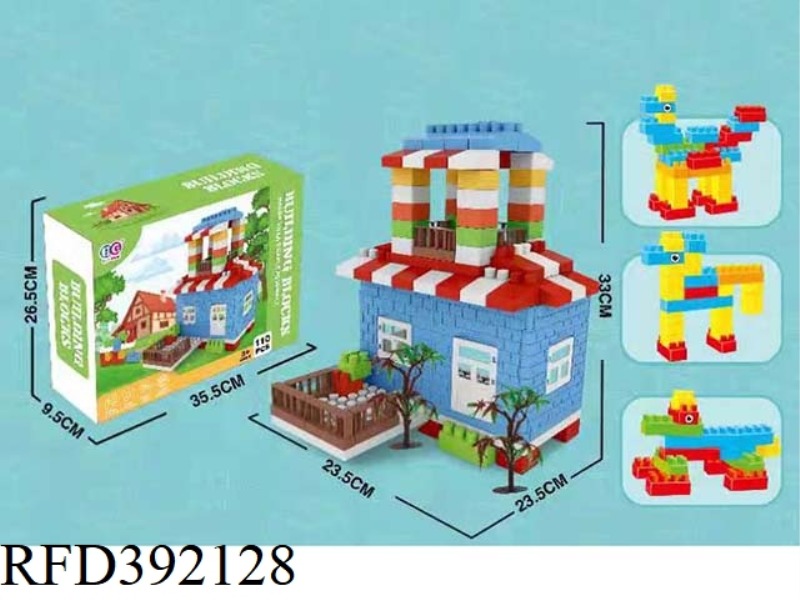 DIY BUILDING BLOCK HOUSE 110PCS