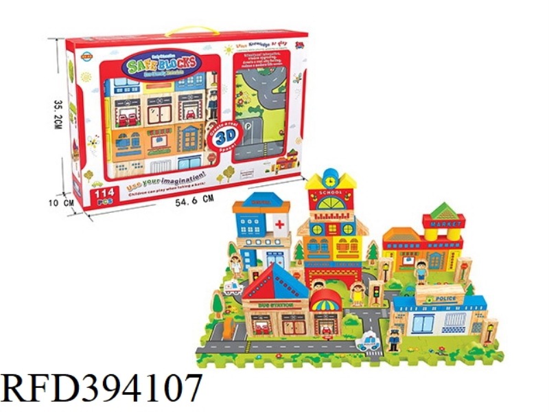EVA WATER CITY COLOR PRINTING BUILDING BLOCKS