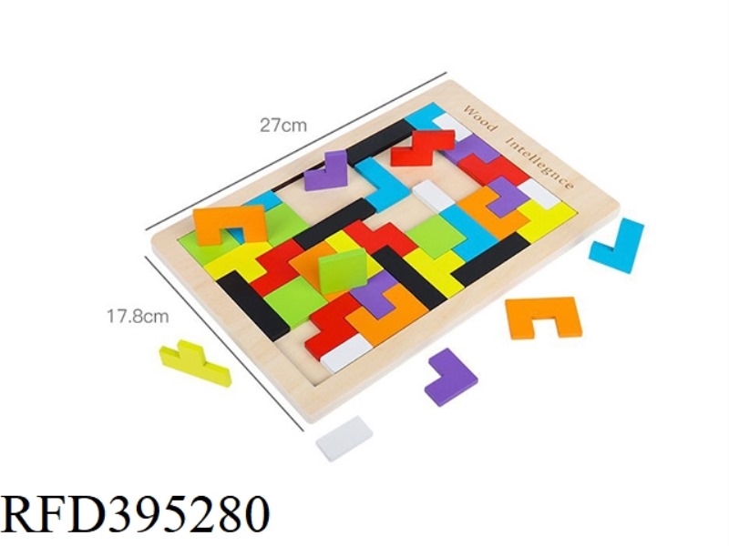 WOODEN PUZZLE TETRIS GAME