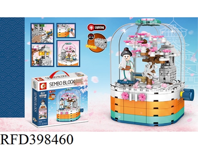 SAKURA SERIES-TRANSPARENT LIGHT ROTATING BOX