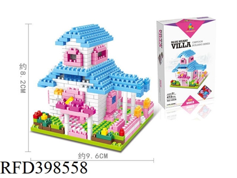 BLUE HEART VILLA 414PCS