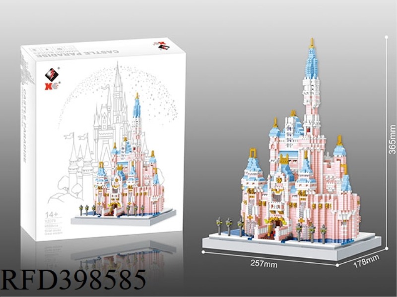 PINK DISNEY CASTLE 4888PCS
