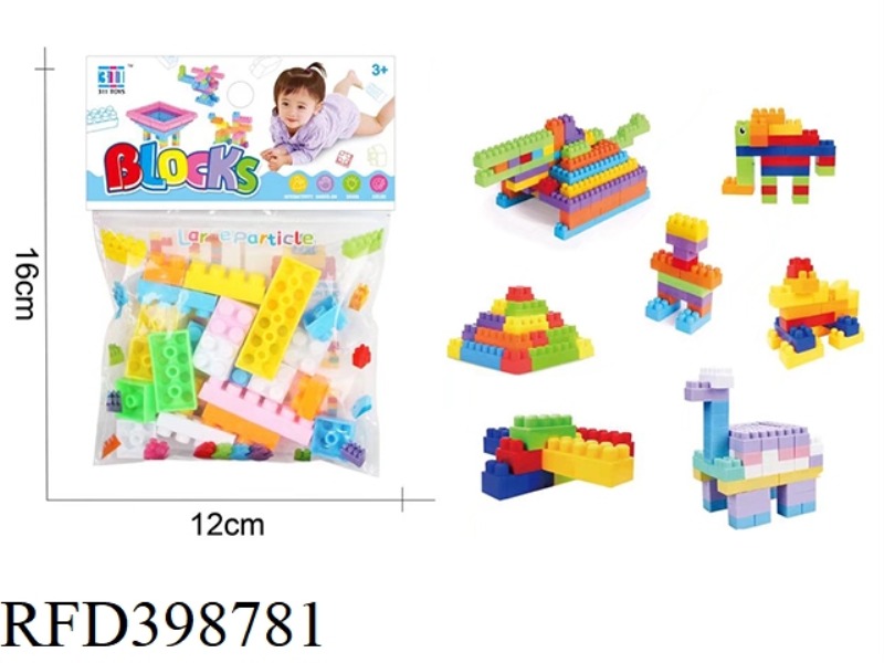 LARGE PARTICLE BUILDING BLOCKS