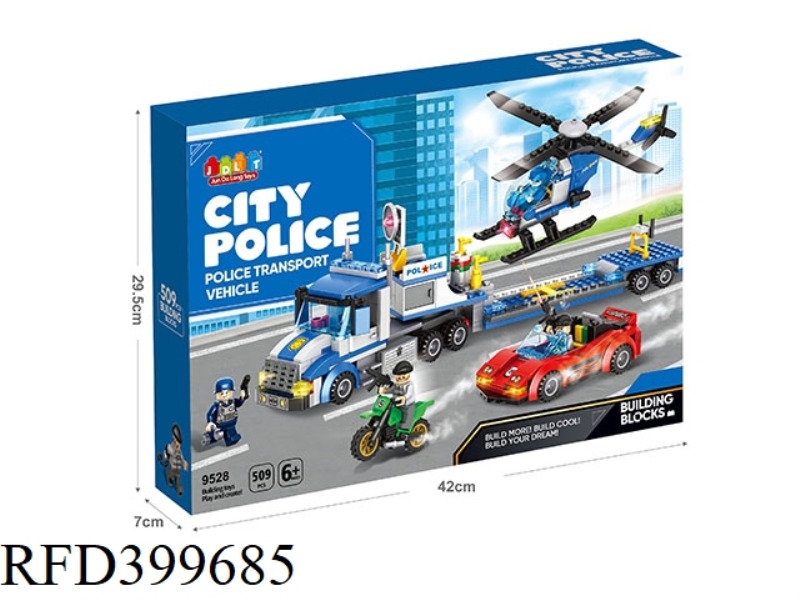POLICE TRANSPORT TRUCK 509PCS