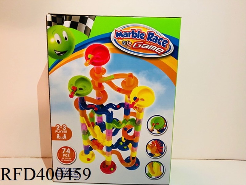 INTELLECTUAL TRACK BALL BUILDING BLOCKS (74PCS)
