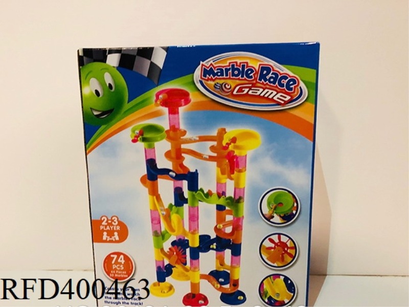 INTELLECTUAL TRACK BALL BUILDING BLOCKS (74PCS)