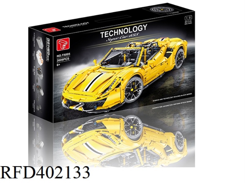 1:8 STATIC FERRARI 488 (YELLOW)