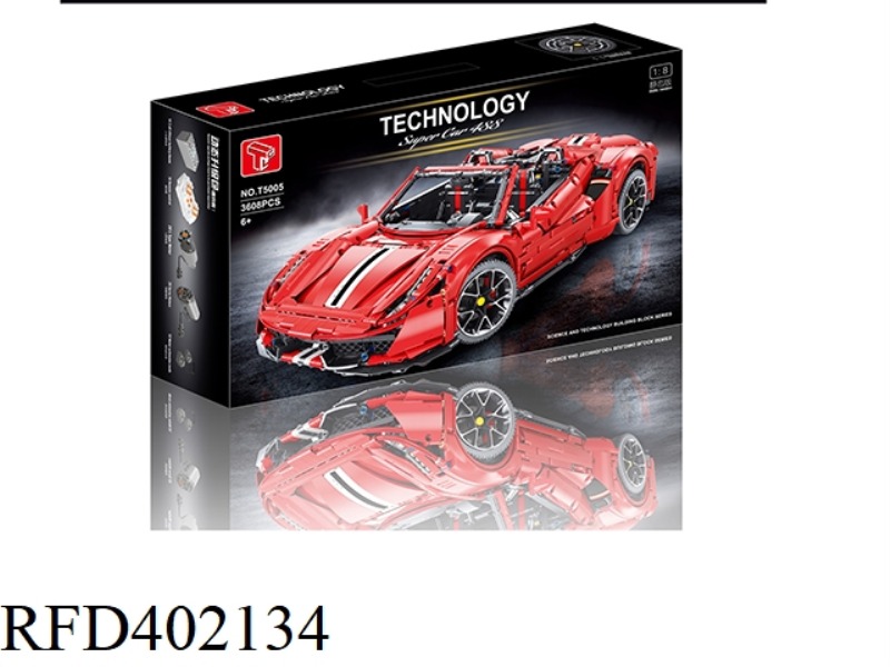 1:8 STATIC FERRARI 488 (RED)