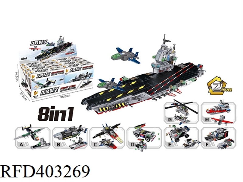 NUCLEAR-POWERED AIRCRAFT CARRIER 2 BECOMES EIGHT-IN-ONE (UPGRADED VERSION)