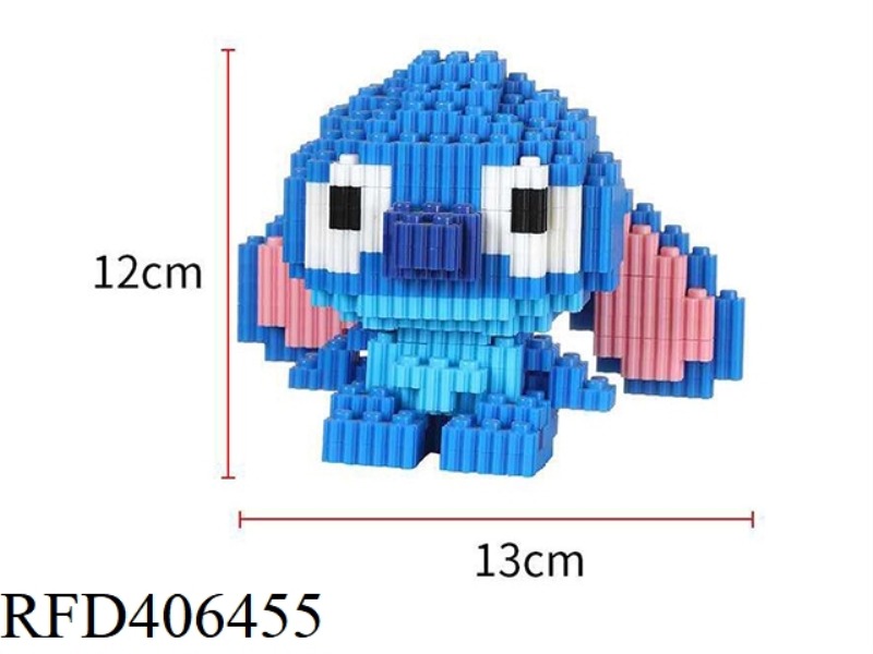 STITCH BLUE (SMALL BOX OF SMALL PARTICLES ASSEMBLED BUILDING BLOCKS) 738PCS