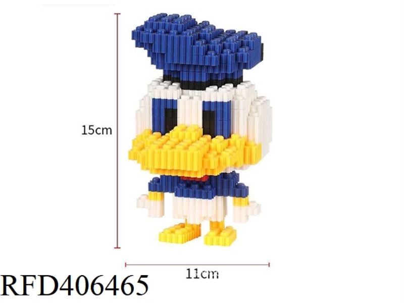 DONALD DUCK (SMALL BOX OF SMALL PARTICLES ASSEMBLED BUILDING BLOCKS) 638PCS