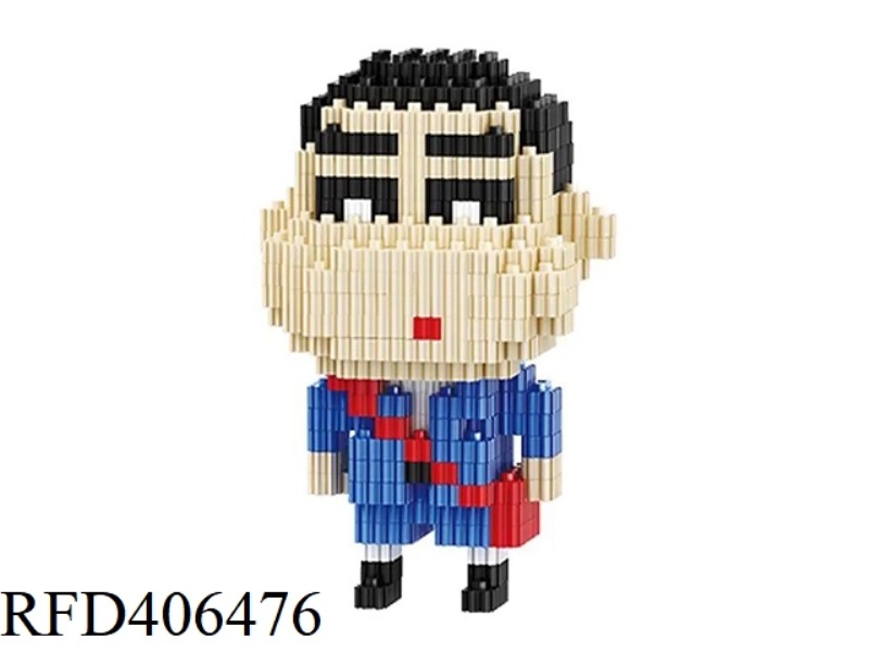CRAYON SHIN-CHAN BLUE (SMALL BOX OF SMALL PARTICLES ASSEMBLED BUILDING BLOCKS) 653PCS